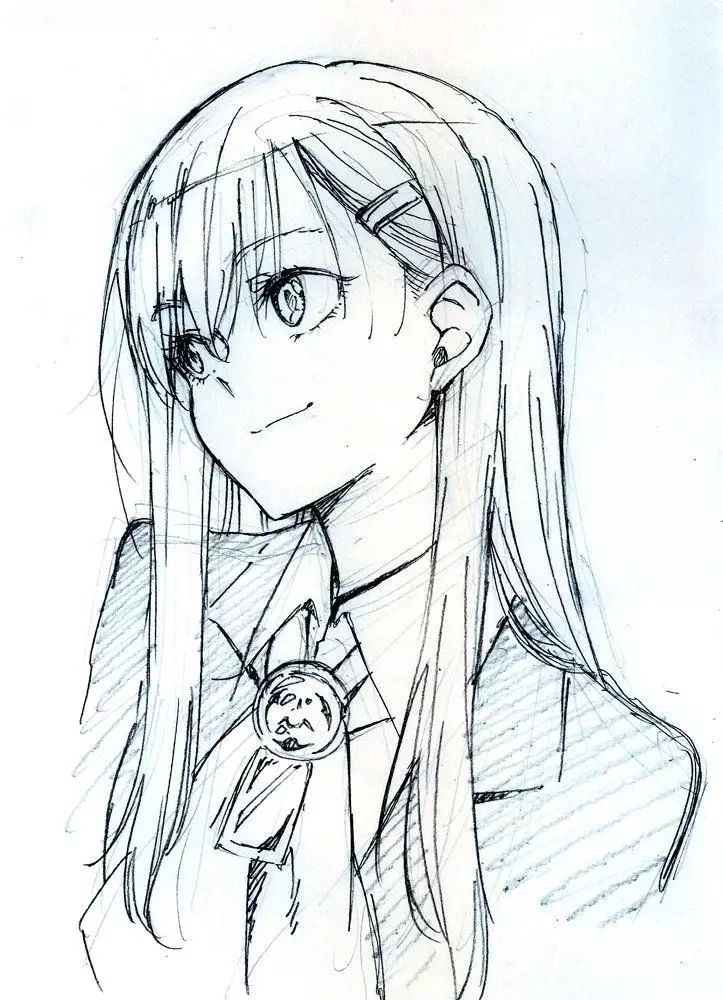 Schetsen in anime-stijl: lichte tekeningen voor een schetsboek. Meisje markeringen en andere ideeën, tekening ogen en lichaam, handen en gezicht met een potlood 19440_25