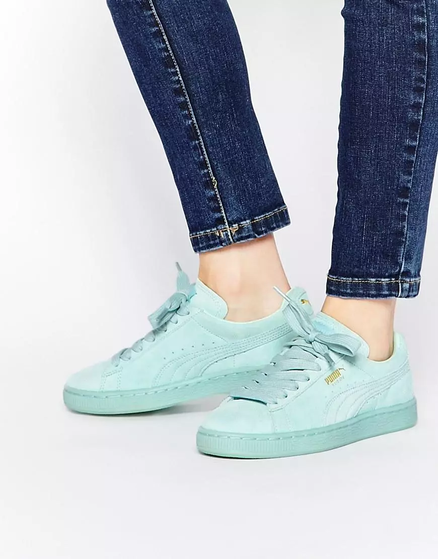 Mint Sneakers (25 Sawirro): Sida loo Doorto iyo waxa la xidhiidha kabaha isboortiga Mint 1946_10