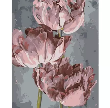 Stampi b'numri ma 'peonies: 