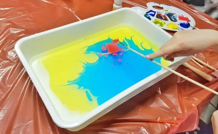 המעבה עבור Ebru: מה גורם לך לעשות את זה בעצמך וכיצד לעשות פתרון עם אבקה ציור על מים בבית? הרכב 19549_11