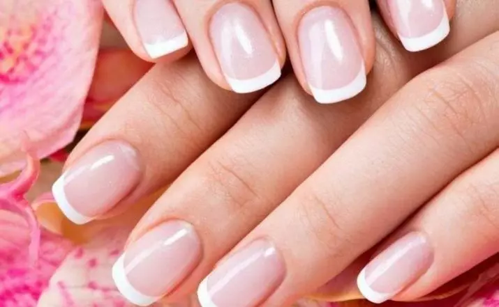 Manicure: O que é isso? Escolha um belo design de unhas nas mãos para mulheres. Como fazer unhas em um tom com um sprinkler e pulverização? 197_48