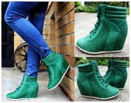 Green sneakers (foto 41): ụdị akwụkwọ ndụ akwụkwọ ndụ ụmụ nwanyị 2013_10