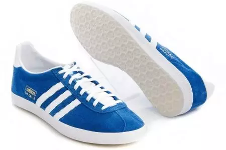 Adidas Sneakers con rayas (34 fotos): modelos azules con tres rayas blancas debajo de la inclinación 2014_16