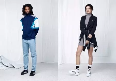 Adidas Sneakers con rayas (34 fotos): modelos azules con tres rayas blancas debajo de la inclinación 2014_27