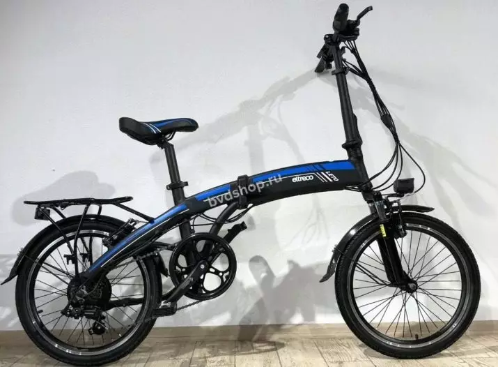 Top Bicicletas eléctricas: Descrición xeral de Eltreco e bicicleta Minsk Veloshvod, outros fabricantes. Valoración das bicicletas máis fáciles de adultos e nenos 20173_25