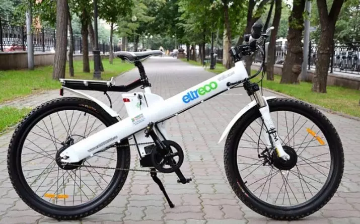 Top electric bicycles: Eltreco Overview and Bicycle Minsk Veloshvod, other manufacturers. Rating of the easiest adult and children's bicycles 20173_8
