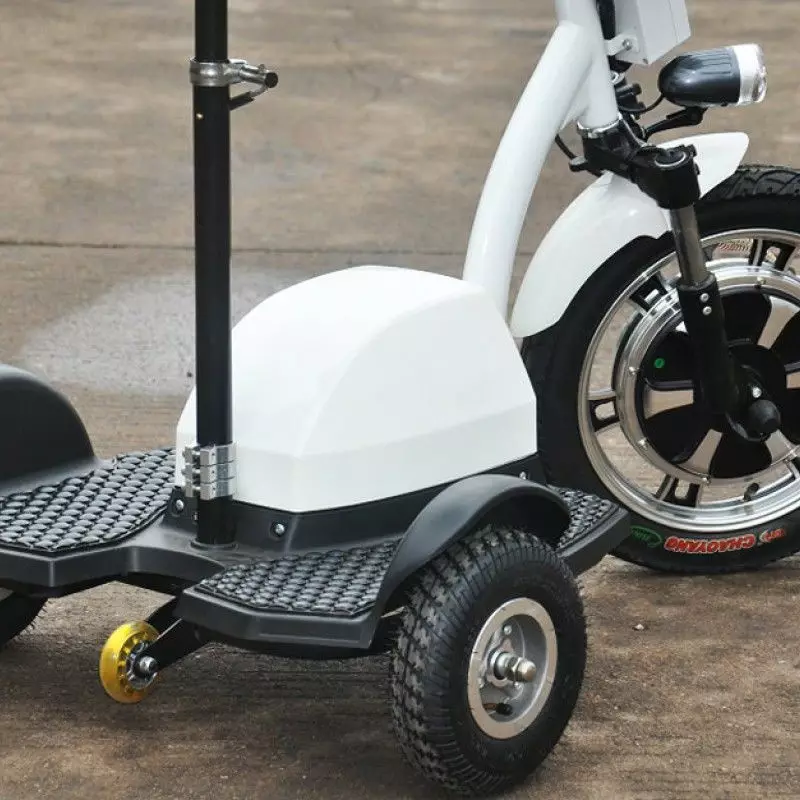 Trehjulede elektriske dræn: Voksne og børns elektriske scootere på tre hjul. Folding og andre modeller af 3-hjulet scootere 20180_22