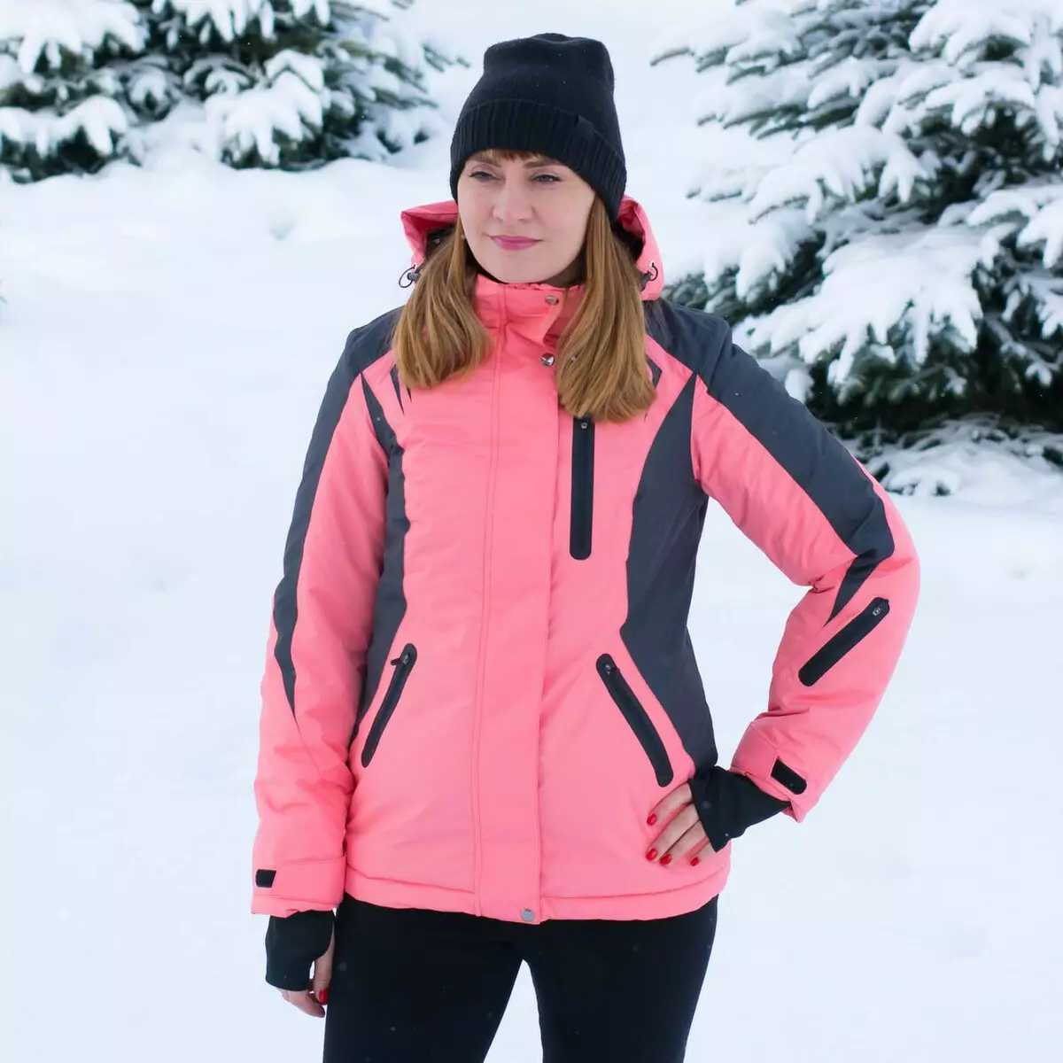 Ski -jac: Winterjasje foar froulju foar cross-laning, opwarmje, opwarmje en opwarmje en folwoeksen skiëtsjassen. Hoe kinne jo kieze foar reedriden? 20201_36