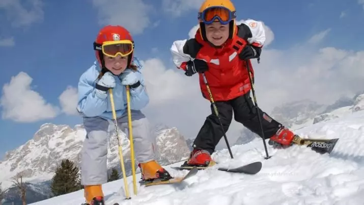 Skiën voor kinderen 7-8 jaar: hoe kies je de ski's van kinderen met schoenen en zonder? Hoe te kiezen om ze naar school te gaan? Kies houten of plastic ski's? 20215_12