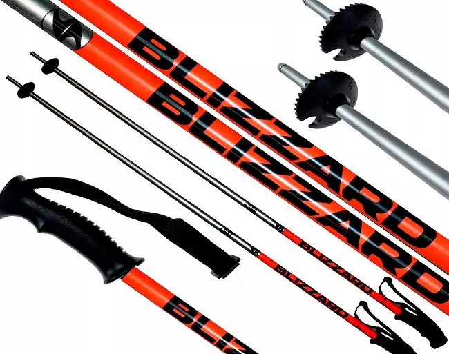 Ski-sticks: Hoe kiezen voor bergki's door groei? Telescopische en andere modellen. Waarom hebben de skiërs Curves Sticks? Dimensies 20216_13