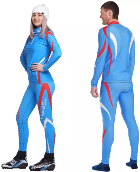 لباس های اسکی مسابقه: شانه های زنانه و مردانه برای اسکی روی زمین، جداگانه و دیگر مدل های اسکی 20263_2