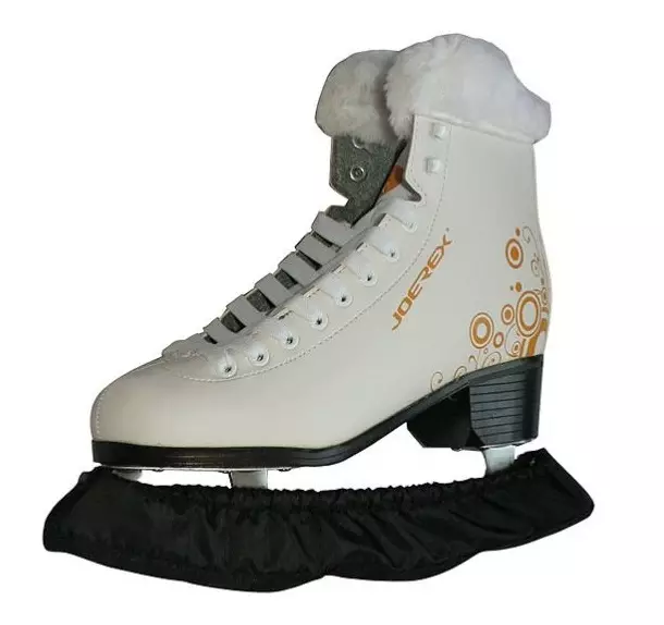Covers voor Skates: Hoe draag de voering voor messen van skates voor kunstschaatsen? Zachte droogafdekkingen en vaste modellen, lichtgevende en andere opties 20271_16
