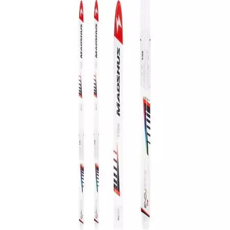 Ski Madshus: Ngajalankeun, kanggo stroke tali sareng skis sanés, model. Pilarian sareng pedang sareng déwasa, seleksi ku beurat. Ulasan ulasan 20277_18