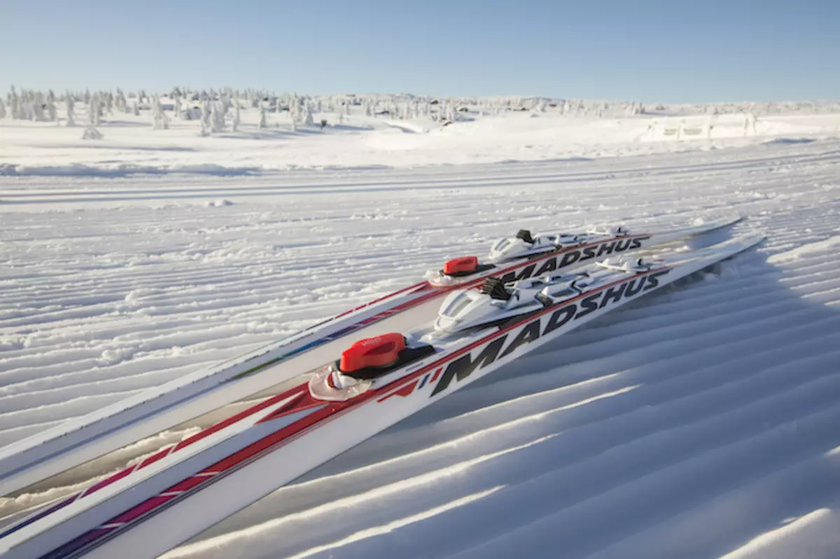 Ski Madshus: Ngajalankeun, kanggo stroke tali sareng skis sanés, model. Pilarian sareng pedang sareng déwasa, seleksi ku beurat. Ulasan ulasan 20277_25