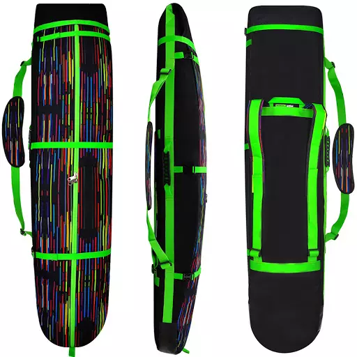 cobertes de surf de neu: a les rodes i cobertes de bosses, motxilles-cobertes. Com triar-per als mitjons de surf de neu? fundes de neoprè snowboard i altres models 20278_12