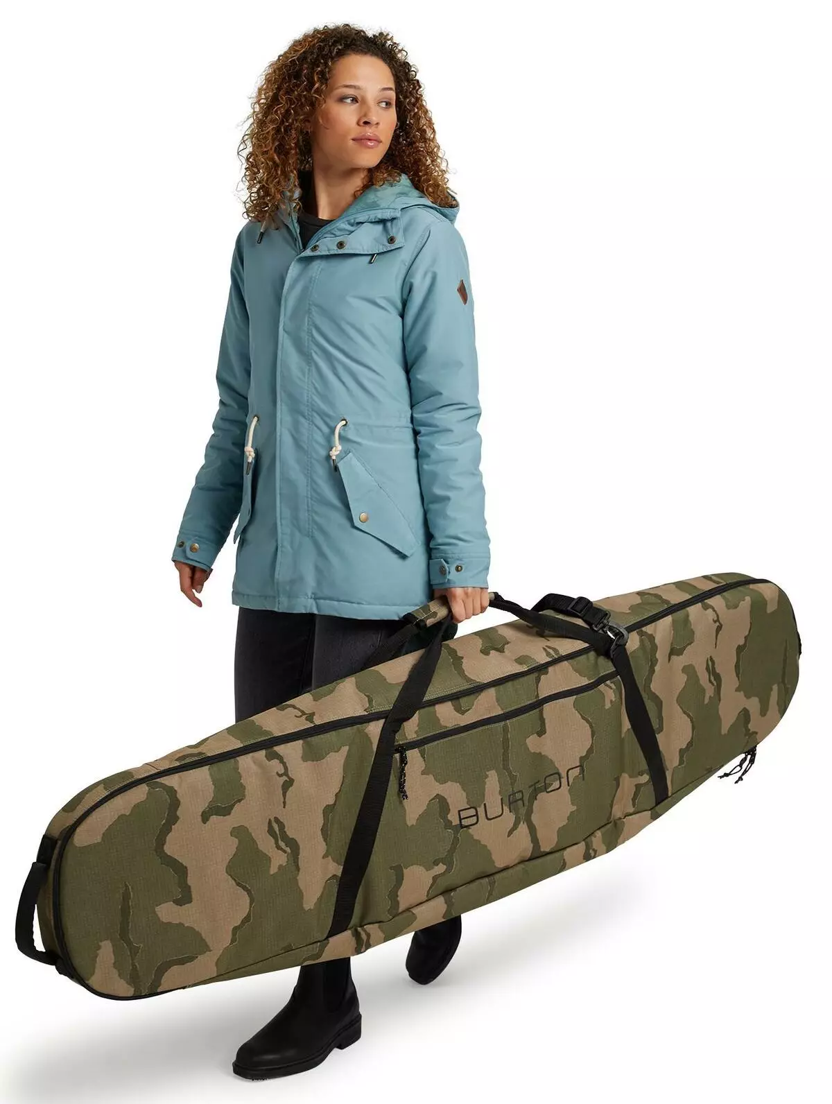 Cubertas de snowboard: sobre rodas e cobre bolsas, mochilas-covers. Como elixir-los para medias de snowboard? Cubertas de snowboard de neopreno e outros modelos 20278_5