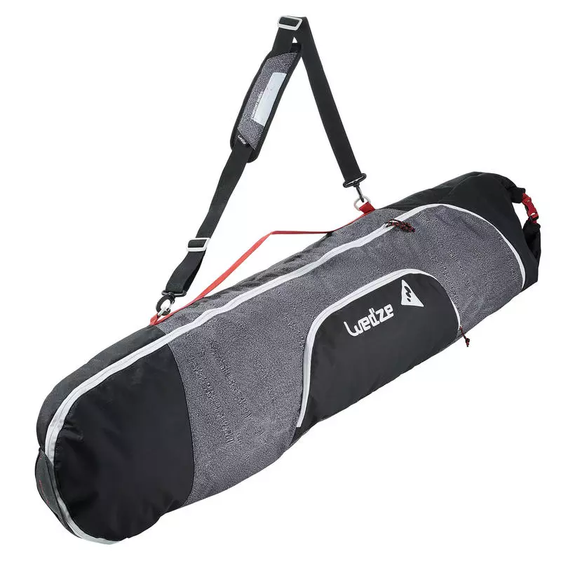 Cubertas de snowboard: sobre rodas e cobre bolsas, mochilas-covers. Como elixir-los para medias de snowboard? Cubertas de snowboard de neopreno e outros modelos 20278_8