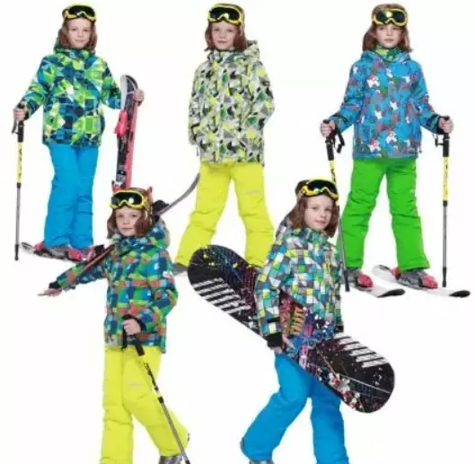 Kinders se ski pas: winter werkswinkel vir langlaufen en wedrenne sport modelle, ander vorme van tiener kostuums vir kinders 20293_28