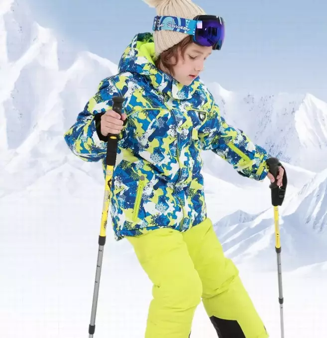 Suku ski bocah-bocah: bengkel musim dingin kanggo model ski-salib negara lan olahraga olahraga balap, kostum remaja liyane kanggo bocah-bocah 20293_5