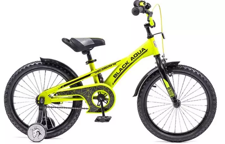 Bicikli Black Aqua: Dječji i odrasli bicikli 16-20 inča križaju, montiraju i njihove karakteristike. Recenzije vlasništva 20309_16