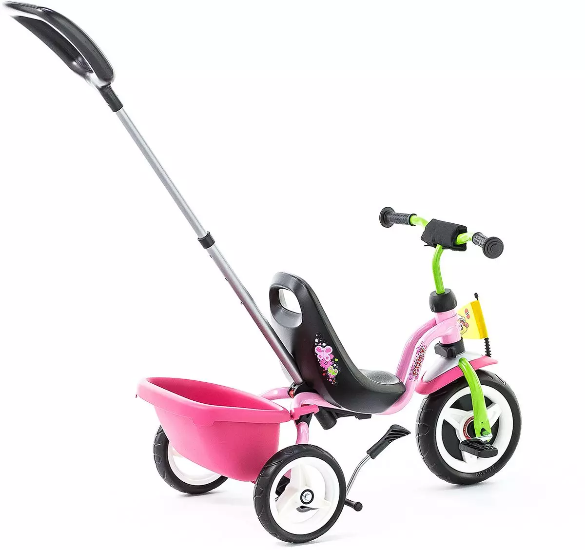אופניים פואקי: תלת אופני ילדים וחתול, שני מודלים ארבעה גלגלים וארבע גלגלים 16-18 ו -20 אינץ '. אפשרויות אחרות 20370_15