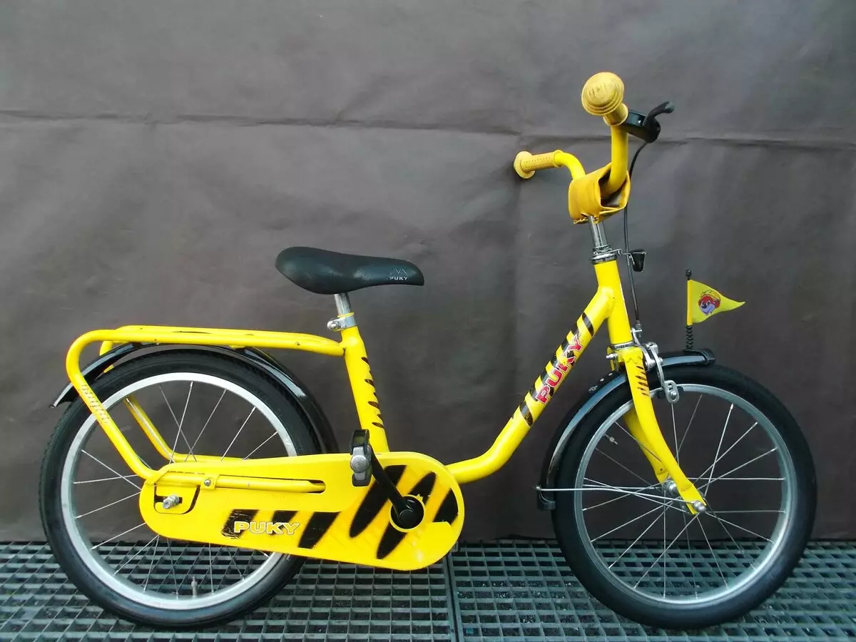 אופניים פואקי: תלת אופני ילדים וחתול, שני מודלים ארבעה גלגלים וארבע גלגלים 16-18 ו -20 אינץ '. אפשרויות אחרות 20370_26