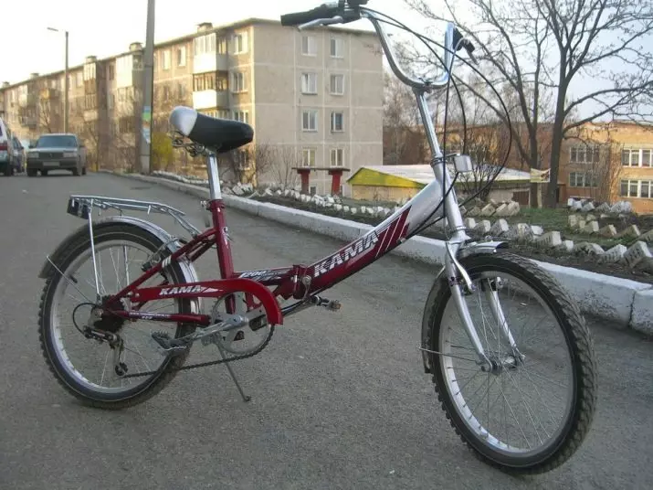 Велосипед «Кама» (37 фото): розмір коліс складного велосипеда, вага і інші характеристики, тюнінг та реставрація 20383_19