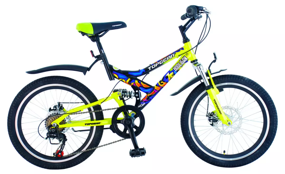 دراجة توب جير: خصائص نماذج من NEON 225 و ECO، NOVA 120 وغيرها. الدراجات طفل مع عجلات 24 و 26 بوصة. مراجعة تقييم الاسليقات 20388_10