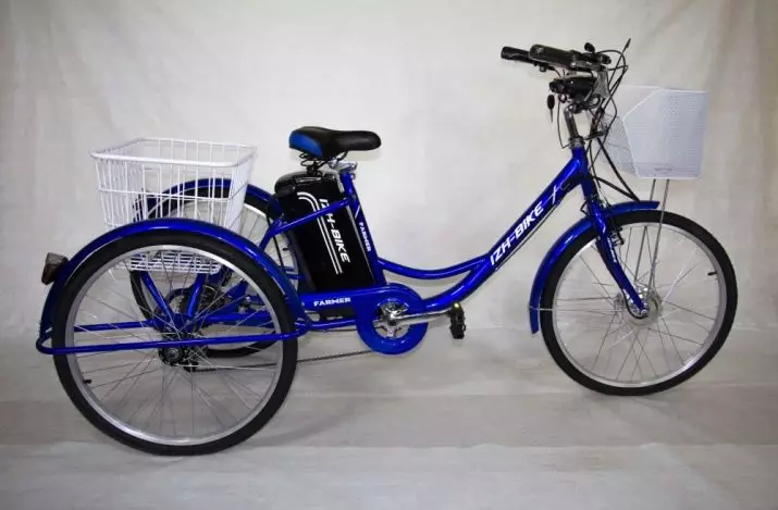 Bicicletas Izh-Bike: descrición da bicicleta de tres rodas de bicicletas para adultos de 24 pulgadas e bicicletas eléctricas, outros modelos. Comentarios 20392_6