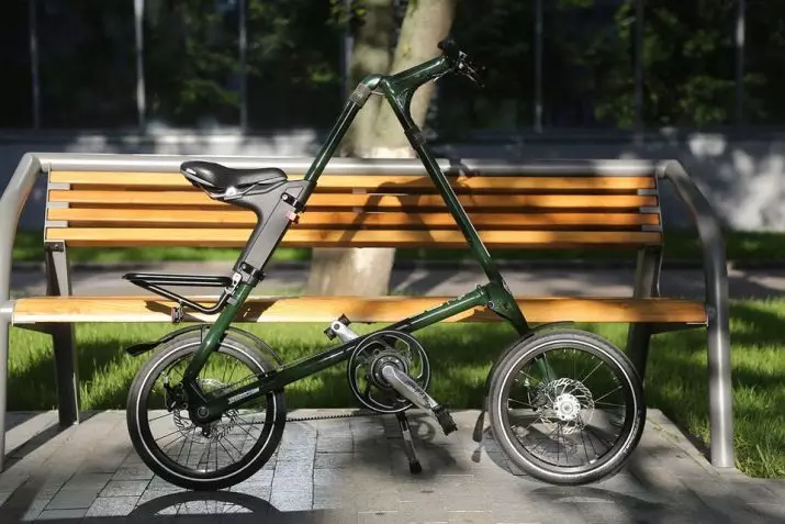 Strida Bike: Construcció i pes de la bicicleta triangular plegable. Descripció general dels models populars, la història de la creació, subtileses de selecció 20400_30