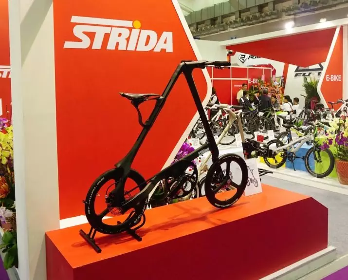 STRIDA自行車：構造和重量折疊三角形自行車的。熱門車型的概況，創作，選擇微妙的歷史 20400_8
