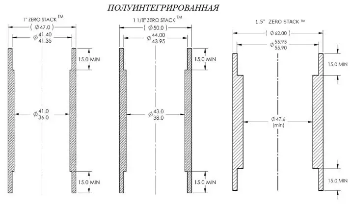 Kolom fan Ficycle Stjoering: apparaat, threaded, yntegrearre, foldje en oare soarten, grutte en noarmen 20420_21