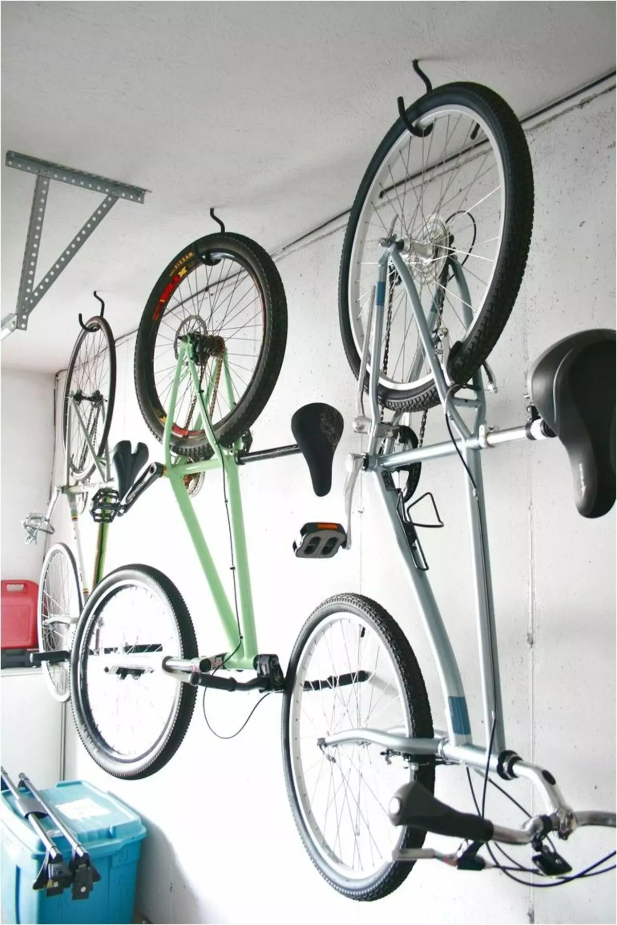 Đế xe đạp: Giá đỡ xe đạp ngoài trời dưới bánh sau, gắn dọc để bảo trì và lưu trữ xe đạp 20422_16