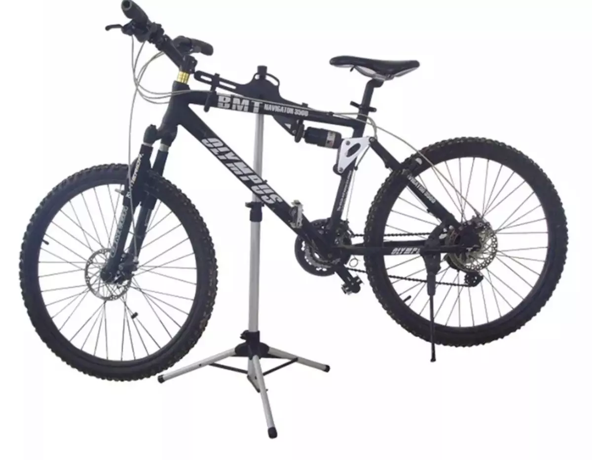 Polkupyörän seisoma: ulkokäyttöinen polkupyörän teline takapyörän alla, pystysuora kiinnike pyöräilyn ylläpitoon ja varastointiin 20422_18
