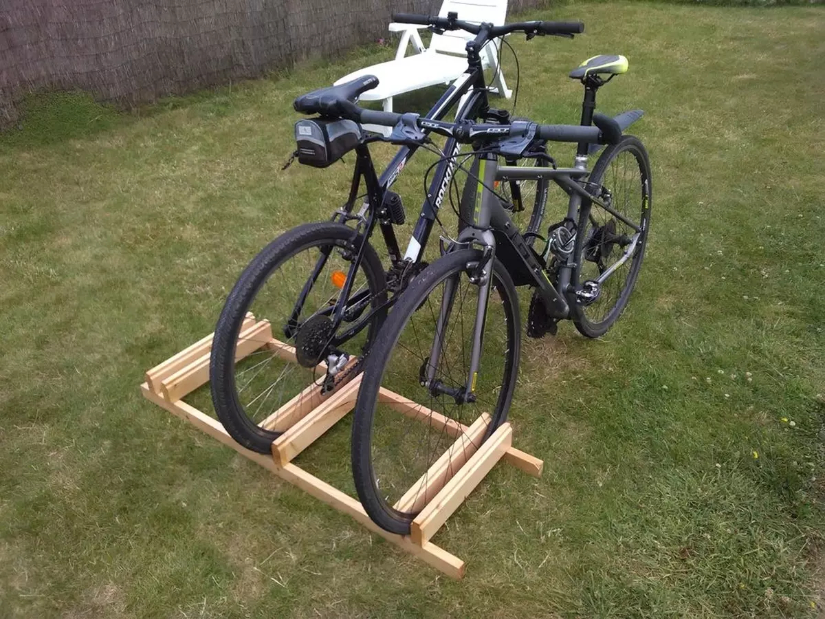Đế xe đạp: Giá đỡ xe đạp ngoài trời dưới bánh sau, gắn dọc để bảo trì và lưu trữ xe đạp 20422_23