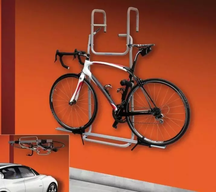 Велосипедска монтажа: системи за складирање на велосипеди на таванот и на подот со помош на загради или механизам за подигнување 20426_18