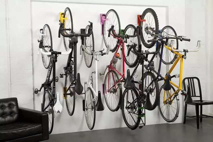 Gắn xe đạp: Hệ thống lưu trữ xe đạp trên trần và trên sàn sử dụng khung hoặc cơ chế nâng 20426_21