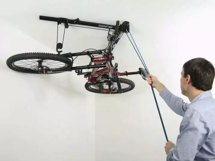 Gắn xe đạp: Hệ thống lưu trữ xe đạp trên trần và trên sàn sử dụng khung hoặc cơ chế nâng 20426_4