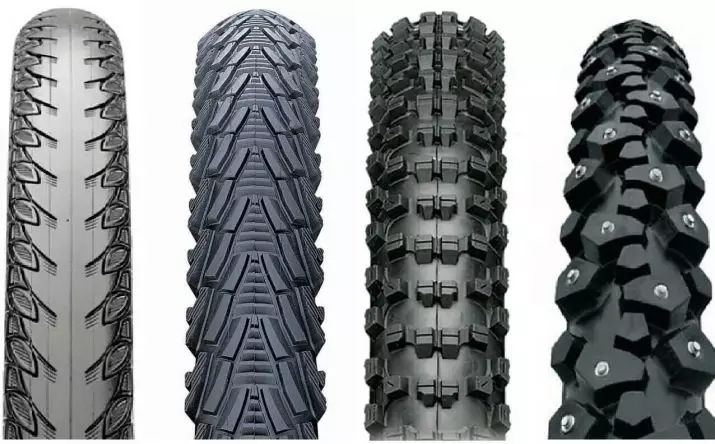 Dimensions amplada de el pneumàtic de la bicicleta de pneumàtics per a bicicletes, una taula que enumera els pneumàtics de cicle. Com recollir el cèrcol? 20429_11