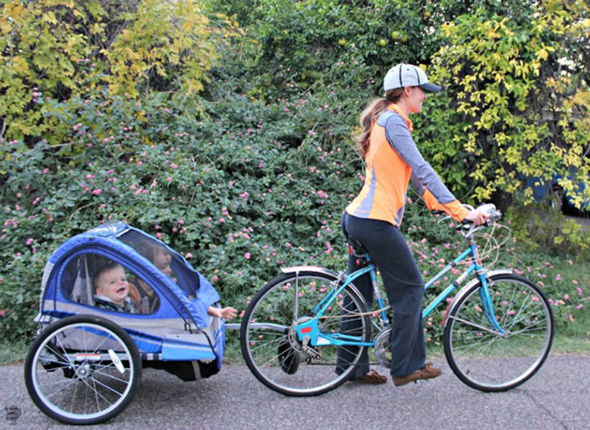 Велоприцеп для велосипеда для детей