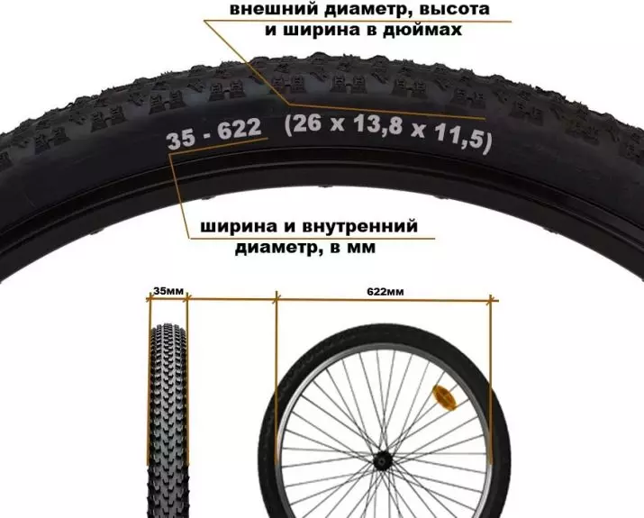 Pneumáticos para unha bicicleta: como elixir unha bicicleta de bicicleta sen aire libre para 20 pulgadas? Que pneumático debería ter pneumáticos? Cales son as chamadas semis? 20450_25