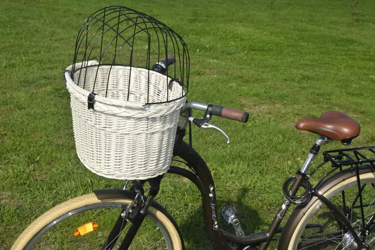 Les cistelles per als gossos en la seva bicicleta: com triar una cistella de bicicleta per al transport d'animals i velosumku velokorzinu al volant per a gossos de diferents races? 20491_2