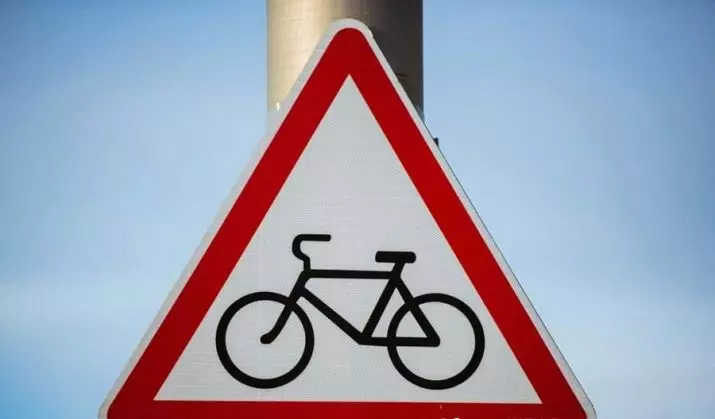 Велосипедчилер үчүн жол белгилери: жол тилкесинде велосипед тебүүгө тыюу салган белгилер 20509_15