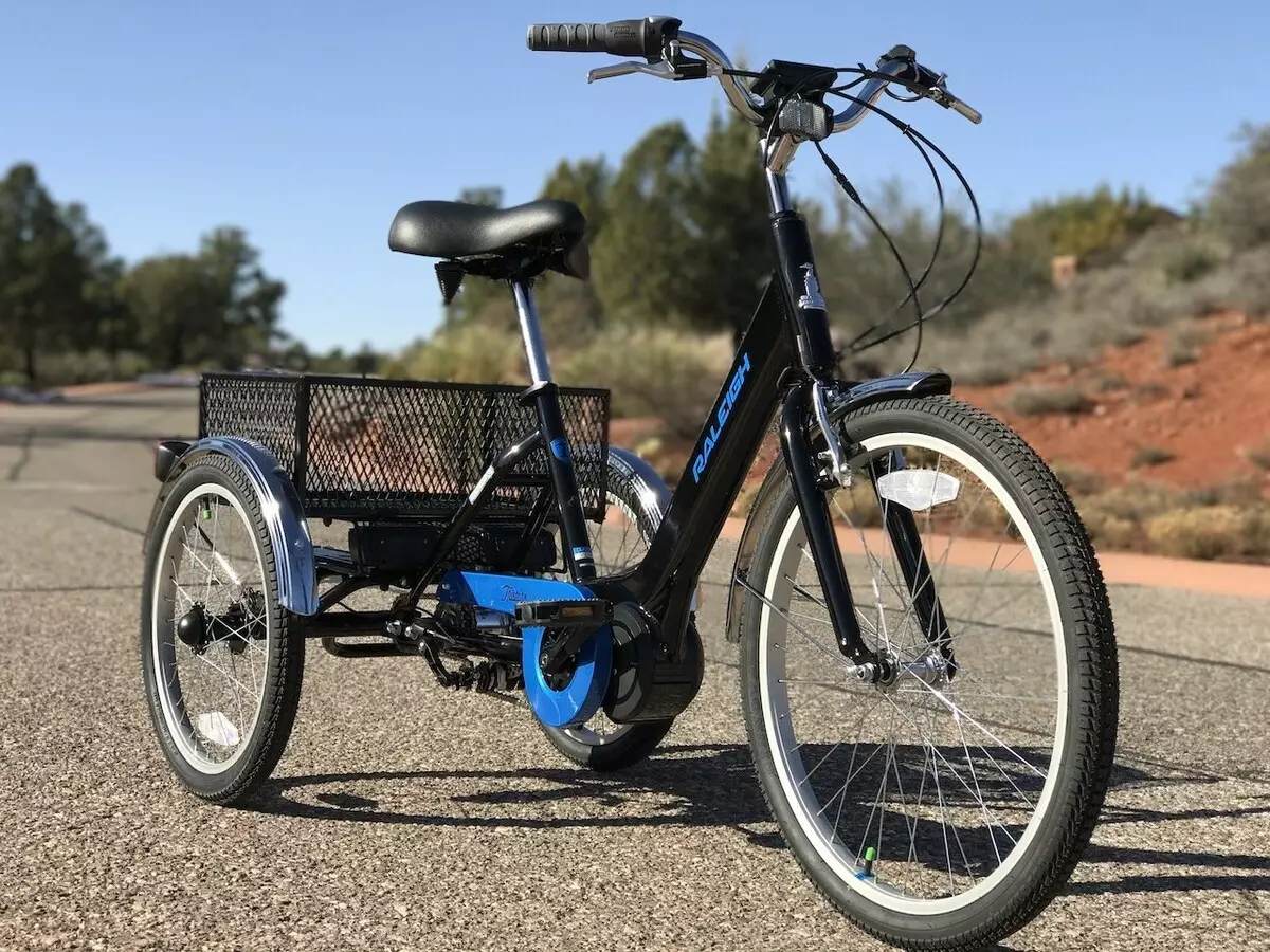 Възрастни триколесни електрически велосипеди: преглед на моделите на велосипеди с електрически задвижващи, плюсовете и минусите на електрически 3-колесни велосипеди 20515_13