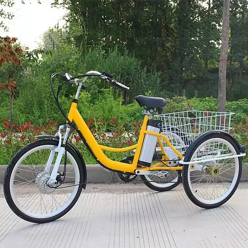 Aikuiset Kolmipyöräiset sähköiset polkupyörät: yleiskatsaus polkupyörien malleista sähköasema, edut ja haitat sähköiset 3-pyöräiset polkupyörät 20515_3