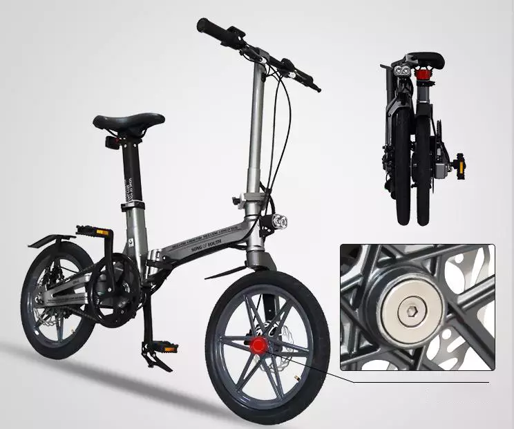 Folding Electric Bicycle: Ħarsa ġenerali lejn il-muntanji elettriċi kumpatti u mudelli oħra, l-aqwa bikes elettriċi tad-dawl u qawwija 20519_4