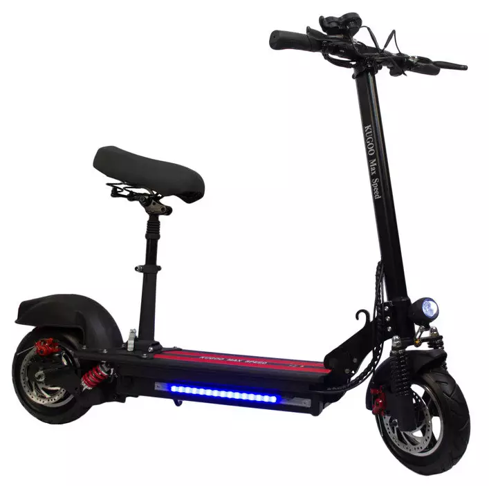 Electrosamocata na viti (picha 43): watu wazima na watoto wa tatu-magurudumu ya umeme. Rating ya scooters bora na saddle kwa watoto na wazee 20526_31