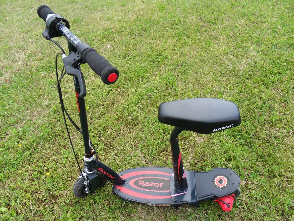 Electrosamocata bi kursiyan (43 wêne): mezinan û scooters elektrîkî sê teker. Dengbêjên çêtirîn ên scootersên çêtirîn bi zendek ji bo zarok û pîr 20526_7