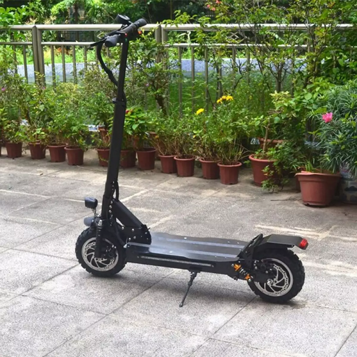 Off-Road Electrosphokat: Adult Electric Scooter kun grandaj radoj por ekster-vojo, takso de la plej potenca elektrosfames-SUV 20533_6