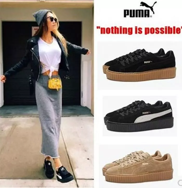Sneakers Gaeaf Puma (38 Lluniau): Modelau ar gyfer y gaeaf, Rihanna, yn gynnes gyda ffwr 2054_31